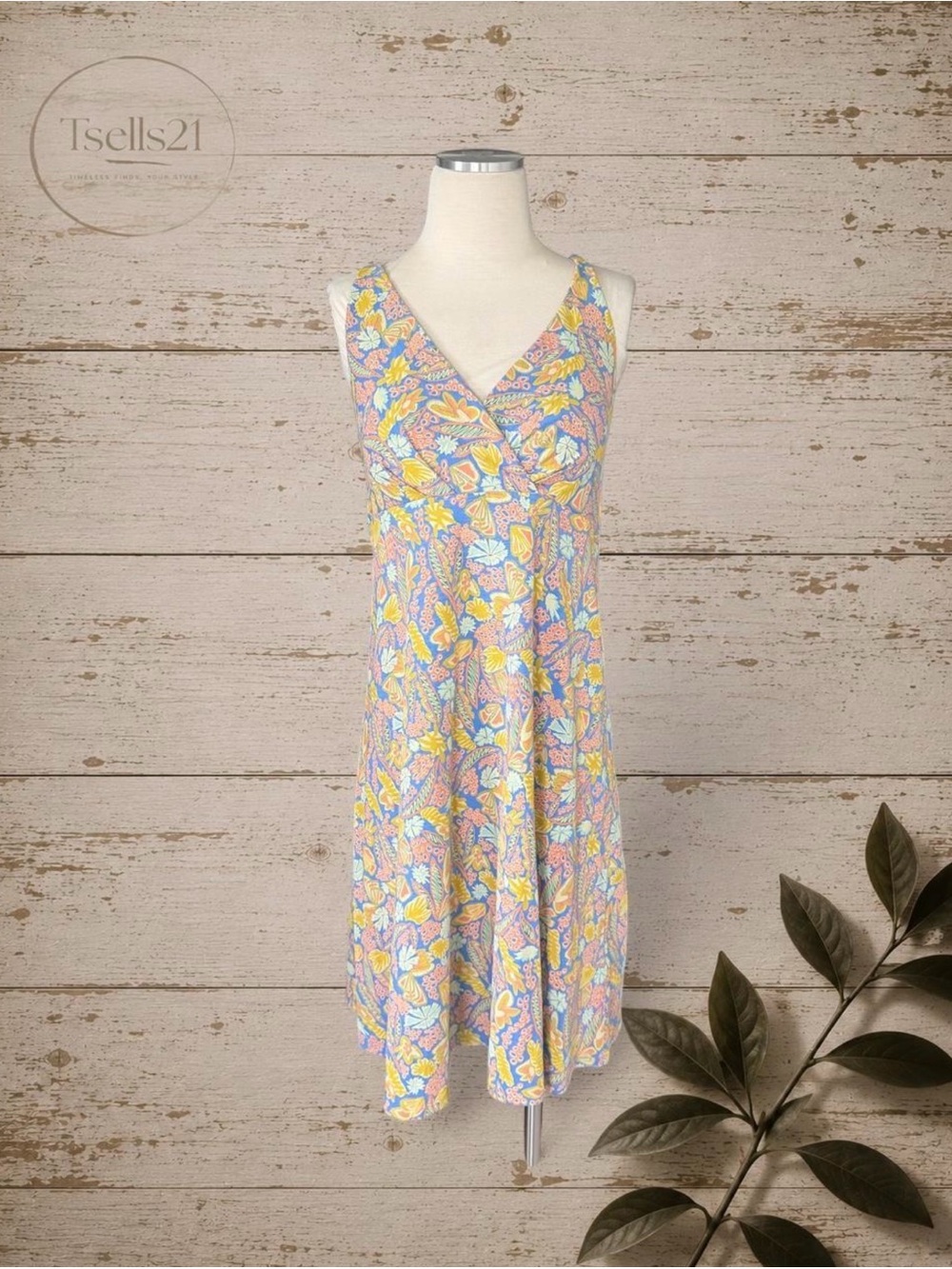 Patagonia Amber Dawn Organic Cotton Jersey Dress - Size L